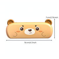 Lung Capacity Training Cartoon Creature Harmonica With Lanyard 16-Hole Beginner Harmonica Easy to Clean Creature Themed Wind Instrument for Beginners