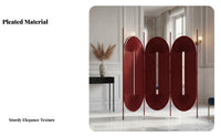 Arched Multi-Panel Partition French design Room separater Foldable Design Privacy Screen for Apartment Dwellers, Students, Entrance Bedroom, Office