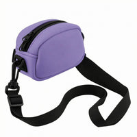 Scuba Material Kids Camera Bag Zippered Neck Lanyard Soft Cloth Neck Strap Bag Compact for Children