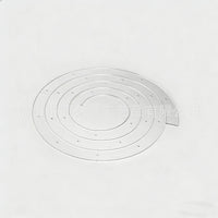 Transparent Acrylic Birthday Wedding Party Cake Garland 4-14 inch Foldable Spiral Multi-layer Cake Decoration