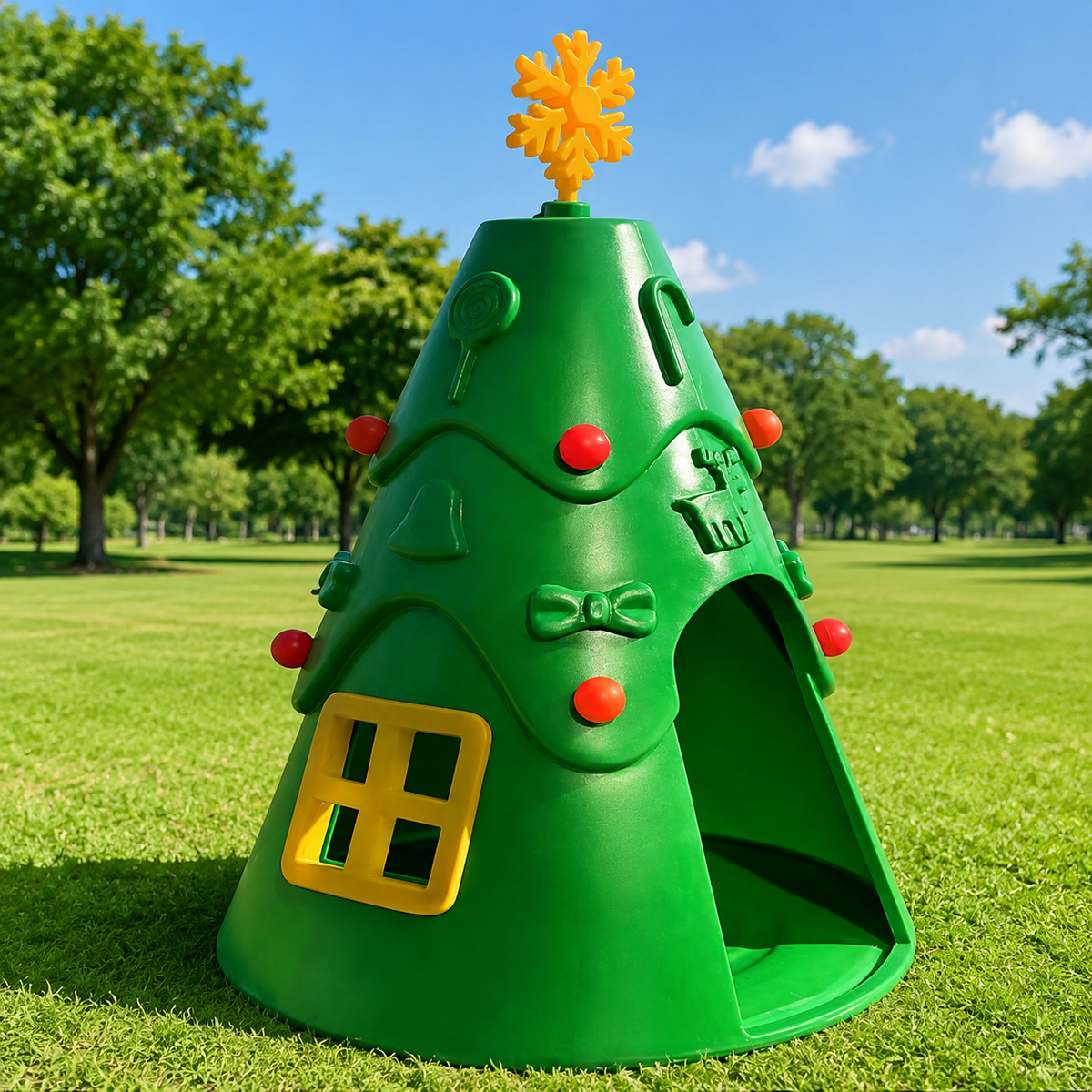 Children's Playhouse, Multicolored Wendy House Outdoor, Toddler Garden Toys, Synthetic Material Playground