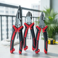 3 Pieces Pliers Assortment Precision Pliers Set Hand Tools Versatile Long-Lasting for DIYers, Home Repairs, Workshop