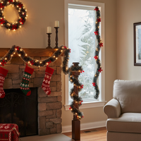 DIY Felt Christmas Tree with Pom-Poms and Garland for Holiday Party Decor