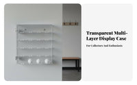 Acrylic Golf Ball Display Case Multi-Tier Clear Golf Ball Storage Holder Showcase for Collectors, Club House