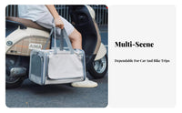 Soft-Sided Pet Tote Large Capacity Creature Carrier Spacious Interior Easy Entry for Veterinary Visits