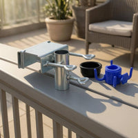 Threaded Screws Tube Socket Clamp Loop Handles Metal Clamp Bracket Multi-Part Adjustment Collar Assembly Smooth Finish