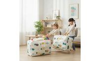 Zippered Storage Bag with Handles Sturdy Oxford Cloth Storage Bag Sturdy Extra Large for Movers, Home Organization, Dorm Rooms