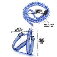 Reflective Dog Leash and Retractable Dog Leash for Night Walking, Nylon Leash for Evening Walks, Outdoor Dog Gear