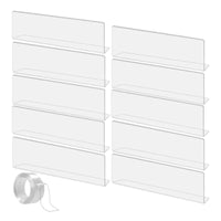 10 Pieces PVC Shelf Divider Easy to Install Acrylic Shelf Divider Lightweight Store Display Accessory for Supermarket