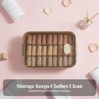 Underwear Compartment Box Built-in Scent Holder Compartment Storage Box