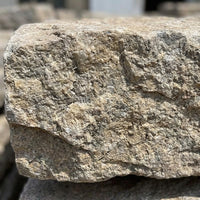 Yellow Granite Stepping Stones, 20x20cm Stone Paving Slabs for Garden Patio, Hard Wearing Outdoor Pavers Aged Step Stone for Landscaping
