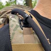 Multi-Functional Backpack Flashlight Mount Easy to Attach Hose Tube Clip Mount Handsunrestricted for Camping
