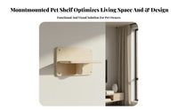 No-Drill Installation Suction Cup Pet Platform Strong Load-Bearing Window Perch High Weight Capacity Pet Furniture Sturdy Frame for Renters, Glass Surfaces, Glass Doors, Sunbathing Area, Bird Watching