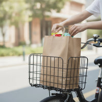 Front Foldable Bike Basket Rear Folding Cycle Basket Hanging Easy to Install for Students, Shopping