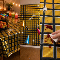 Disco Tablecloth Laser Background Decoration for Disco Theme Party
