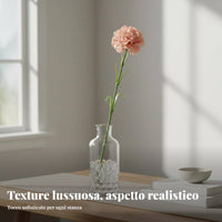 Artificial Carnation Realistic Look Real Feel Carnation Stem Bendable Stems
