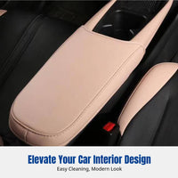 Leather Armrest Box Cover for Seagull, Car-Specific, Snug Fit, Anti-Wear, Breathable, Easy to Clean, Multiple Color Options
