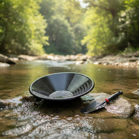 Gold Panning Pan Portable Gold Pan with Grooved Channels Lightweight for River