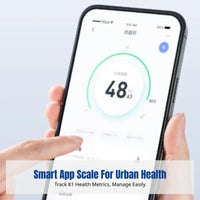 Smart Body Fat Scale, Bluetooth Digital, Rechargeable, 81 Health Metrics, Accurate