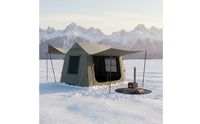 Spacious Interior Inflatable Tent Wind Resistant Multi-Room Family Tent Breathable Proof for Groups, Glamping, Backyard