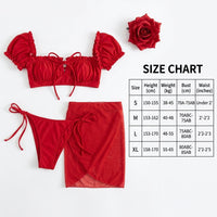 Swimsuit for Women, Retro European & American Style Padded Bikinis Set, High Waisted for Sports, Polyester Spandex Blend