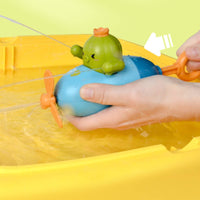Manual Airplane Water Spray Water Shooter with Figures Plastic Soaker Waterproof for Toddlers