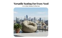 Pumpkin Shaped Lounger Soft and Comfortable Relaxation Sofa High-Resilience Soft Tatami Chair for Adults, Students, Bedroom, Dorm Room