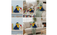 Toucan Stuffed Toy Super Soft Stuffed Toucan Fuzzy Cuddly for Children, Nursery, Shelf Display