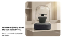Jewelry Display Stand Holder with Cover | Tabletop, Compact, Jewelry Showcase with Dome Cover, for Vanity