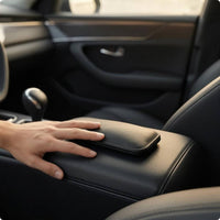 Car Leg Support Cushion Slim Rectangular Vehicle Knee Support Pad Car Knee Cushion Padded Auto Accessory Stitched Edging