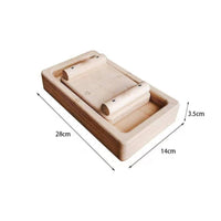 Solid Wood Arm Wrestling Training Board Portable Finger and Wrist Strengthener Long-Lasting for Athletes, Climbers, Home, Gym