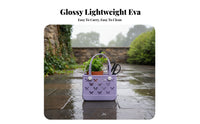 Easy to Clean EVA Cutout Tote Long-Lasting Kids Perforated Handbag Lightweight for Girls, Travel, Pool