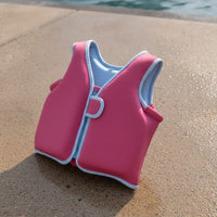 Buoyant Kids Swim Vest with Zipper Zippered Children's Flotation Vest Safely Fastened Long-Lasting for Toddlers, Beginners, Swimming Pool, Beach