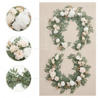Artificial Flower Garland Faux Floral Garland Wedding Floral & Foliage for Home Decor, Party