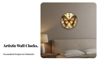 Silent Movement Decorative Wall Clock Non-Ticking Themed Art Clock Creative Design for Living Room, Bedroom, Kitchen