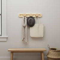 Flower Hook Rack Rounded Corners Sliding Hook Rack Mounting Hardware Home Decor