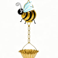 Bee Rain Chain Easy to Install Bee Hanging Decor for Outdoor
