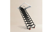 Retractable Attic Staircase Electric Electrically Operated Loft Access Ladder Remote Control Folding Attic Ladder for Homeowners, Duplex