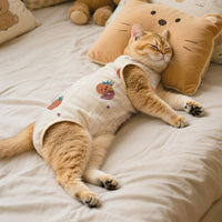 Post-Operative Clothing and Cat Recovery Suit, Printed Post Surgery Cat Clothes, Spay Surgery Suit Cat for Anti-Licking Protection