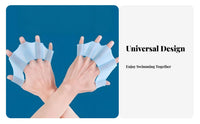 Increases Thrust Webbed Swimming Gloves Highly Elastic Webbed Swim Gloves Secure Fit for Men, Women, Snorkeling, Water Sports, Aqua Aerobics