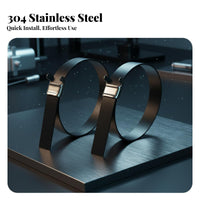 L-Shaped Aquatic Wire Strap Plastic Coated Stainless Steel Tie Automatic-Locking Steel Wire Tie Rustproof