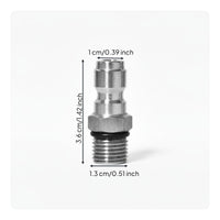 Multi-Jet Design High Pressure Drain Jetter Nozzle Stainless Steel Sewer Jetter Nozzle Clog Remover for Municipal Workers, DIY Enthusiasts
