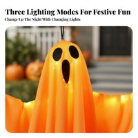 illuminateing specter with Witch Hat Spooky Atmosphere Lighted specter with Hat for Garden