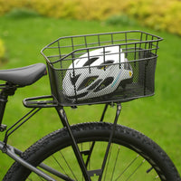 Rear Cycle Carrier Basket Multi Purpose Cycle Basket with Net for Commuters, Commuting