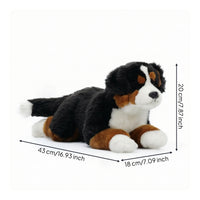 Bernese Mountain Dog Stuffed Animal Huggable Bernese Mountain Dog Stuffed Toy Realistic Affectionate for Children, Bedtime