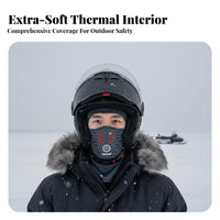 Balaclava Face Covering Windproof Fleece Lined Balaclava Thermal Full Face Cover Thickened Motorcycle Helmet Liner