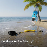 Stand-up Paddleboard Ankle Leash 360° Swivels Paddle Board Ankle Leash Stand-up Paddleboard Leg Rope Knot Untangled Unrestricted