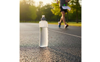 Curved Running Water Bottle Press to Drink Curved Running Bottle Resilient Polypropylene Material Handheld Water Supply for Runners, Athletes