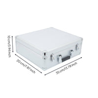 Lockable Aluminum Tool Case Protective Carrying Case with Foam Heavy-Duty Toolbox with Foam Shockproof for Technicians, Photographers, Hobbyists, Field Work, Workshop, Travel