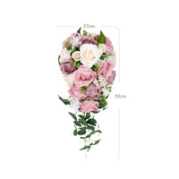 Photo Prop Waterfall Bridal Floral Arrangement Garden Design Cascading Bridal Floral Arrangement Romantic Elegant for Brides